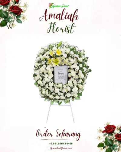Krans Bunga Duka Cita di Gandul